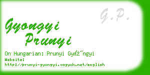 gyongyi prunyi business card